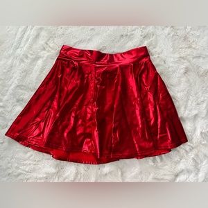 Women’s red mini skirt size large